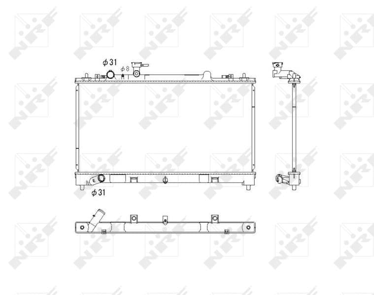 Radiators, Motora dzesēšanas sistēma NRF 53752 1