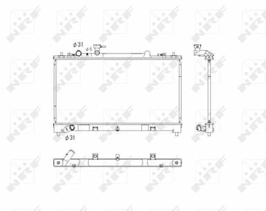 Radiators, Motora dzesēšanas sistēma NRF 53752 1