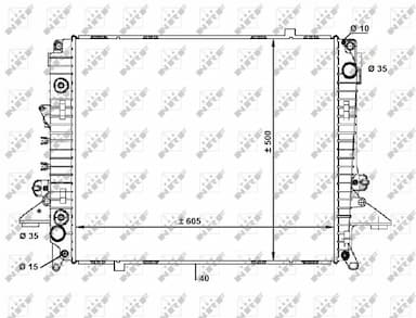 Radiators, Motora dzesēšanas sistēma NRF 58463 1