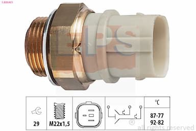 Termoslēdzis, Radiatora ventilators EPS 1.850.651 1