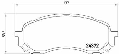 Bremžu uzliku kompl., Disku bremzes BREMBO P 78 015 1