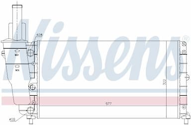 Radiators, Motora dzesēšanas sistēma NISSENS 61858 5