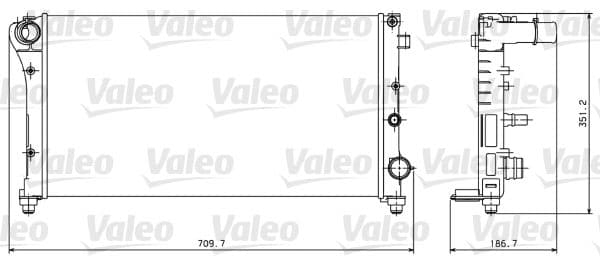 Radiators, Motora dzesēšanas sistēma VALEO 734924 1