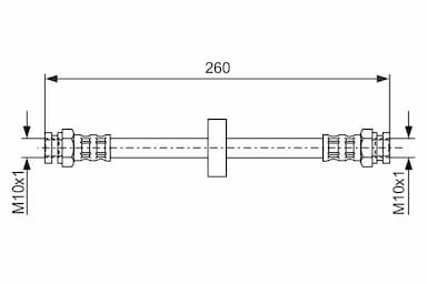 Bremžu šļūtene BOSCH 1 987 476 092 1