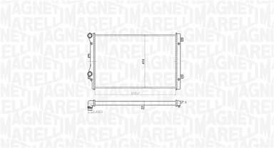 Radiators, Motora dzesēšanas sistēma MAGNETI MARELLI 350213852000 2