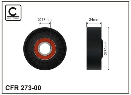 Spriegotājrullītis, Ķīļrievu siksna CAFFARO 273-00 1