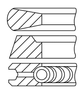 Virzuļa gredzenu komplekts FAI AutoParts PR27-050 1