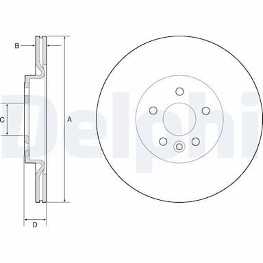 Bremžu diski DELPHI BG4786C 1