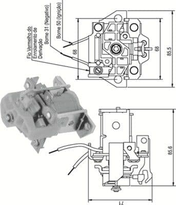 Ievilcējrelejs, Starteris MAGNETI MARELLI 940113050338 1