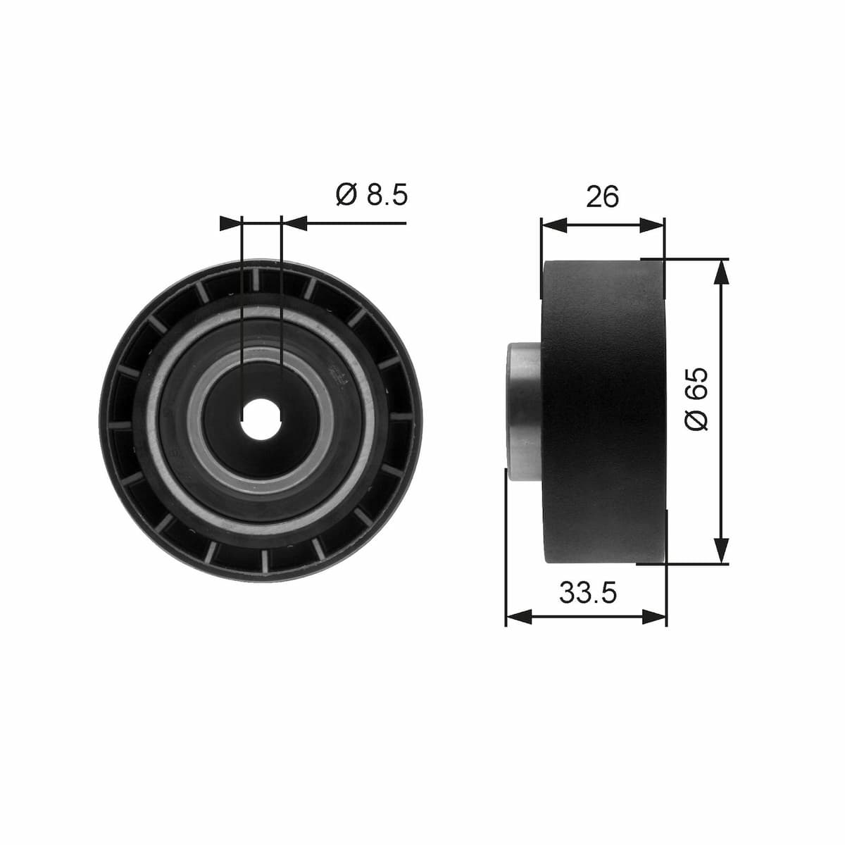 Spriegotājrullītis, Ķīļrievu siksna GATES T39057 1