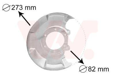 Dubļu sargs, Bremžu disks VAN WEZEL 5810371 1