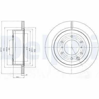 Bremžu diski DELPHI BG4263 1