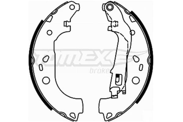 Bremžu loku komplekts TOMEX Brakes TX 21-98 1