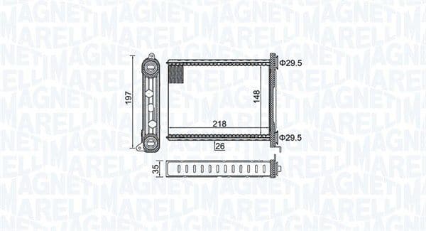 Siltummainis, Salona apsilde MAGNETI MARELLI 350218464000 1