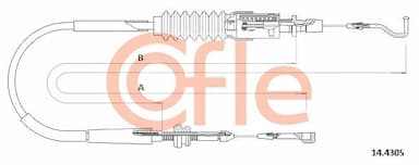Akseleratora trose COFLE 14.4305 1