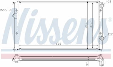 Radiators, Motora dzesēšanas sistēma NISSENS 65243 5