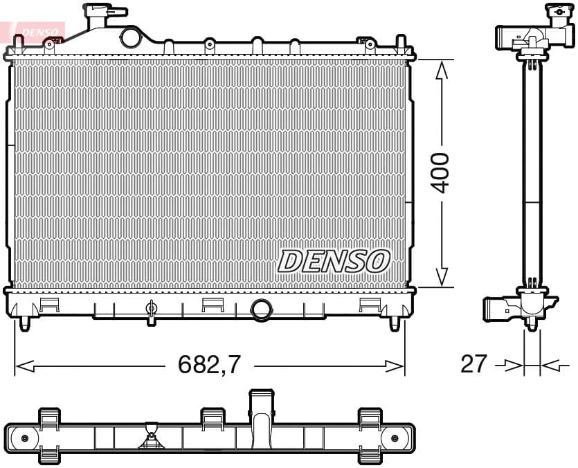 Radiators, Motora dzesēšanas sistēma DENSO DRM45058 1