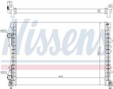 Radiators, Motora dzesēšanas sistēma NISSENS 63815 5