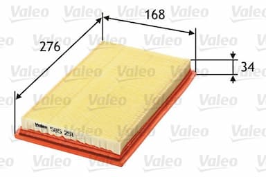 Gaisa filtrs VALEO 585251 1