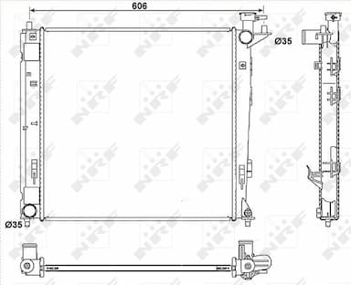 Radiators, Motora dzesēšanas sistēma NRF 53054 5