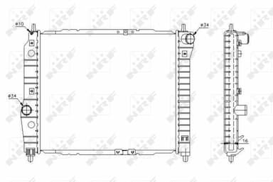 Radiators, Motora dzesēšanas sistēma NRF 53637 4