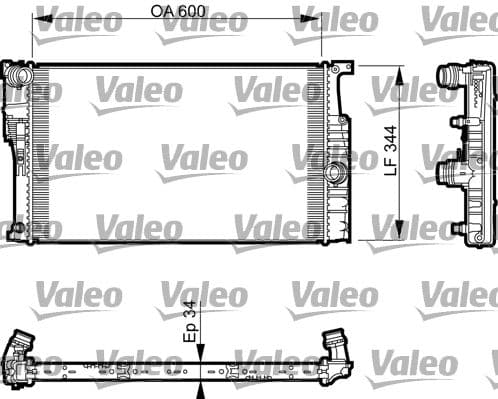 Radiators, Motora dzesēšanas sistēma VALEO 735493 1