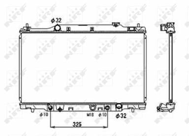 Radiators, Motora dzesēšanas sistēma NRF 53679 1