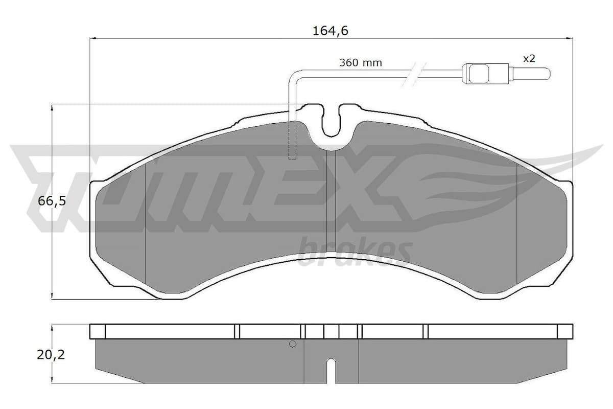 Bremžu uzliku kompl., Disku bremzes TOMEX Brakes TX 11-111 1