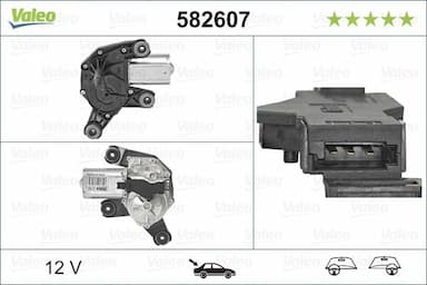 Stikla tīrītāju motors VALEO 582607 1