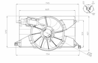 Ventilators, Motora dzesēšanas sistēma NRF 47959 1