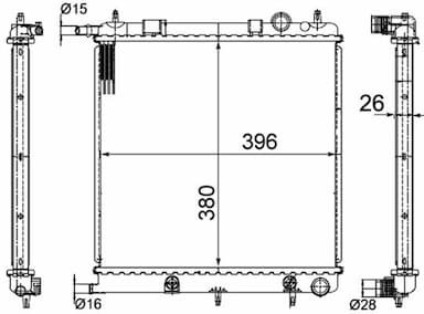 Radiators, Motora dzesēšanas sistēma MAHLE CR 556 000S 1