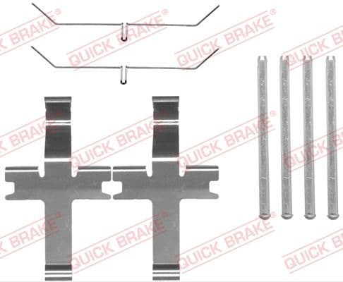 Piederumu komplekts, Disku bremžu uzlikas QUICK BRAKE 109-1819 1