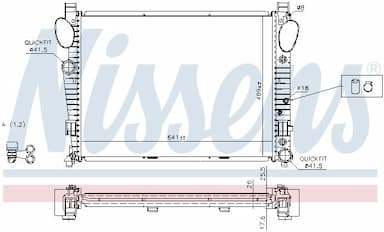 Radiators, Motora dzesēšanas sistēma NISSENS 62774A 6