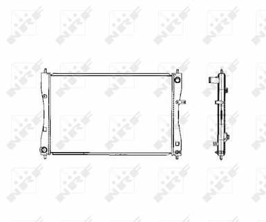 Radiators, Motora dzesēšanas sistēma NRF 53463 1