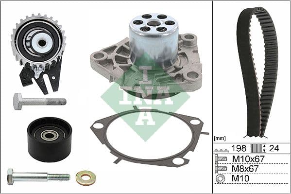 Ūdenssūknis + Zobsiksnas komplekts Schaeffler INA 530 0626 30 1