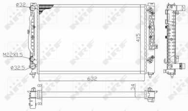 Radiators, Motora dzesēšanas sistēma NRF 59101 5