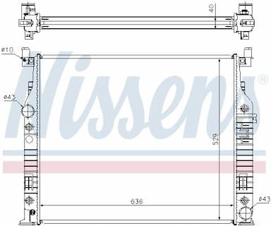 Radiators, Motora dzesēšanas sistēma NISSENS 62576A 6