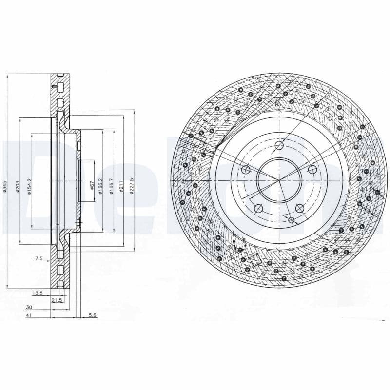 Bremžu diski DELPHI BG9876 1