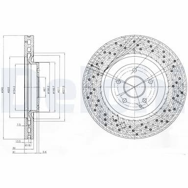 Bremžu diski DELPHI BG9876 1