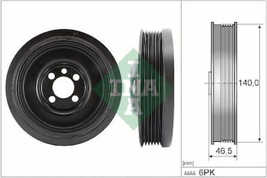 Piedziņas skriemelis, Kloķvārpsta Schaeffler INA 544 0138 10 1