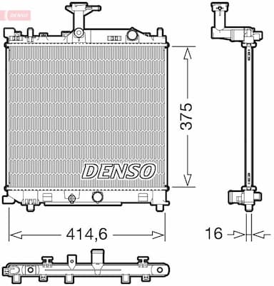 Radiators, Motora dzesēšanas sistēma DENSO DRM47040 1