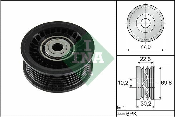 Parazīt-/Vadrullītis, Ķīļrievu siksna Schaeffler INA 532 1075 10 1