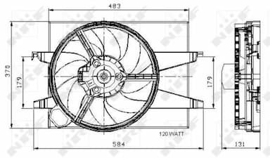 Ventilators, Motora dzesēšanas sistēma NRF 47007 2