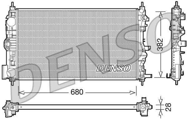 Radiators, Motora dzesēšanas sistēma DENSO DRM15005 1