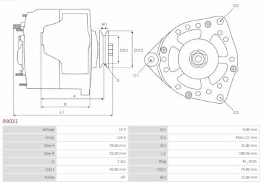 Ģenerators AS-PL A9031 6