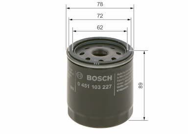 Eļļas filtrs BOSCH 0 451 103 227 5