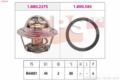 Termostats, Dzesēšanas šķidrums EPS 1.880.366 1