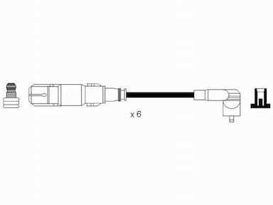 Augstsprieguma vadu komplekts NGK 7065 2