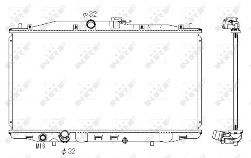 Radiators, Motora dzesēšanas sistēma NRF 53392 1