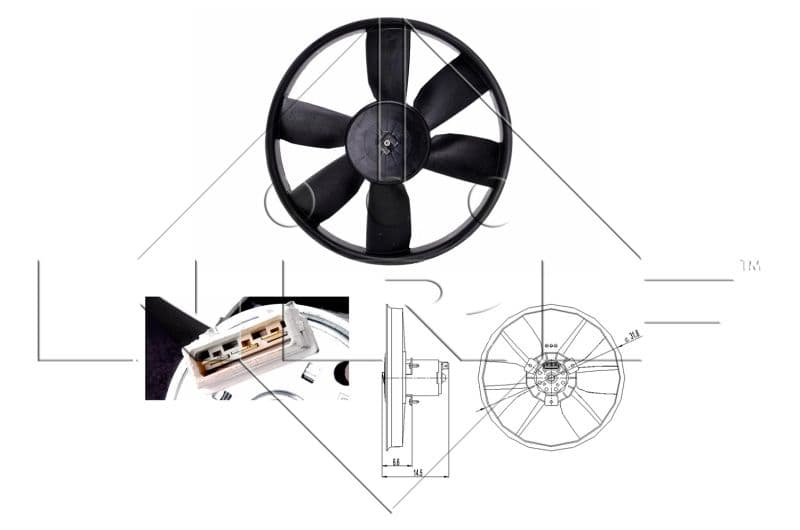 Ventilators, Motora dzesēšanas sistēma NRF 47402 1